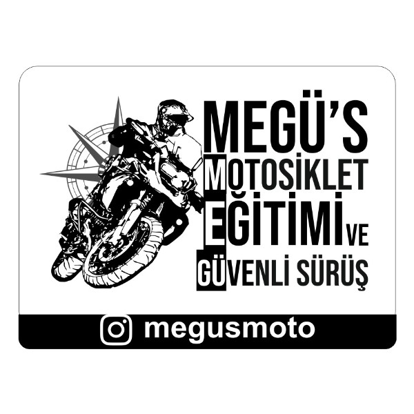 Megü's motosiklet eğitimi ve güvenli sürüş derneği logo